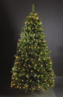 160 LED Trapez Kegel Warmweiß Netz für Weihnachtsbaum Timer 130-170cm Lichternetz 10m Zuleitung
