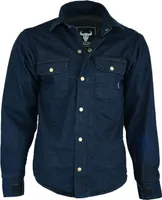 BULLDT Herren Motorrad Jeansjacke Motorradjacke Aramid mit Protektoren, Größe:62/5XL, Farbe:Dunkelblau