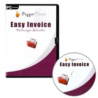 Easy Invoice Rechnungsprogramm für Kleinunternehmer und mittelständische Unternehmen | CD | Windows 7, 8 ,10