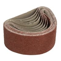 hanSe Schleifband Schleifpapier 75x457mm 15 Stück Mix Körnungen Schleifen