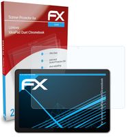 atFoliX FX-Clear 2x Schutzfolie kompatibel mit Lenovo IdeaPad Duet Chromebook Displayschutzfolie