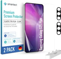 smartect TPU Schutzfolie Klar für Samsung Galaxy S25 Plus, 2 x Front + 2 x Cam