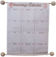 RNK 2886 Geburtstagskalender