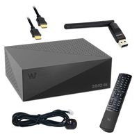 VU+ ZERO 4K 1x DVB-S2X Multistream SAT Receiver Set-Top-Box + Wi-Fi Stick