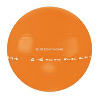 Trendy Sport Bureba Ball Ø 65 cm, Sitz- und Gymnastikball, ideal für privaten Gebrauch, platzsicher, inkl. Übungsplan und Handpumpe, in orange