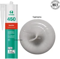 Ramsauer 450 Sanitär 1K Silikon Dichtstoff 310ml Kartusche fugengrau