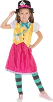 Bristol Novelty Dievčenský kostým Mad Hatter BN224 (S) (farebný)