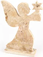 Deko Engel 21cm Natur, Weihnachtsdeko