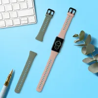 kwmobile 2x Sportarmband kompatibel mit Huawei Band 6 Armband - Fitnesstracker Band Set aus TPU Silikon