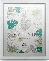 aFFa frames, Batino, Bilderrahmen aus Holz, Hell, Rechteckig, mit Acrylglasfront, HDF-Hintergrund, Weiß, 40x60 cm