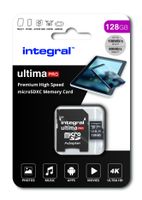INTEGRAL MEMORY Premium High Speed V30 UHS-I U3 Micro SDXC 128 GB 100 MB / s und 90 MB / s in 4K-Qualität