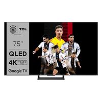 TCL 75C735 QLED Fernseher 75 Zoll 4K UHD HDR SmartTV Google TV Onkyo-Sound EEK:G