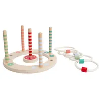 BS Toys Drewniana gra w rzucanie pierścieniami