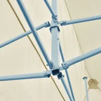 vidaXL Pop-Up-Partyzelt Faltbar Creme 3×6 m