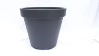 E&K Übertopf Ø 80 cm Pflanztopf Blumentopf Pflanzkübel "Ecken und Kanten" Kübel - Farben: anthrazit, weiss, grau XXL groß