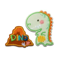 T-Rex, grün, Tyrannosaurus Rex, Dino, Dinosaurier, Patch, Bügelbild,  Aufbügler, Aufnäher