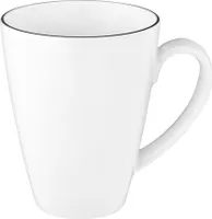 Becher mit Henkel Tambel 0,35 l - Seltmann Weiden Lido Black Line 10826
