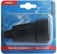 SCANPART 2480500015, Čierna, Polyvinylchlorid (PVC), 250 V, 16 A, 10 A, 1 kusov