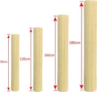 YARDIN PVC Sichtschutzmatte Sichtschutzzaun Balkonsichtschutz 120 x 500cm, UV-beständig und Wetterfest Sichtschutz für Garten Terrasse, Bambus