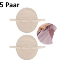 5 Paar Wiederverwendbare Achselschweißpads, Saugfähige Unterarmpads, Achselschutz, Waschbar