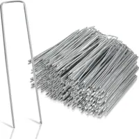 Zemní kotva z pozinkované oceli 15 cm x 2,5 cm Ø 2,8 mm kotevní kolíky pro zahradní stany z rouna Zemní kotva pro zahradní stany (sada 250 ks)