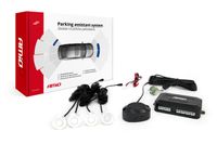 AMiO Asistenty parkovania so zvukovým signalizátorom/bzučiak 4-senzorové, biele