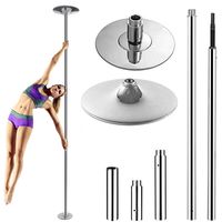 Profi Edelstahl Pole Dance Stange Tanzstange 45mm Tabledance Static +  Ohne Bohren verstellbare Höhe 223 - 270 cm