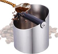 Nerezová odklápěcí nádoba na kávovou sedlinu Snadno se čistí, s odnímatelným odklápěčem a protiskluzovou základnou