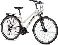 Airtracks Damen Trekking Fahrrad 28 Zoll Trekkingrad TR.2825L Shimano 24 Gang Alivio RD-M3100 SGS Shadow Weiß(52cm (Körpergröße 170-185cm))