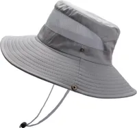 Sonnenhut für Herren, Fischerhut für Damen, Sonnenschutz-Bucket-Hut mit breiter Krempe, Strand-Buni-Hut
