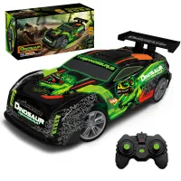 Ferngesteuertes Dinosaurier Auto ab 3 4 5 6 8 Jahre, RC Drift Car 1:18 RC Auto Kinder mit LED-Leuchten Drift RC Car