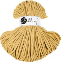 BOBBINY 5mm Premium Flechtkordel 100 m Garn Häkeln Makramee, Farbe:Honey