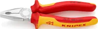 Knipex 030-6180 Kombizange 180mm VDE isol leichte Ausführung, rot/gelb/silber