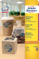 AVERY Zweckform Naturbraune Etiketten 62 x 42 mm 450 Etiketten
