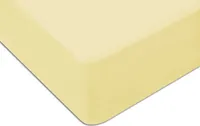 Prześcieradło Jersey 70x140 z gumką do łóżeczka  kremowe