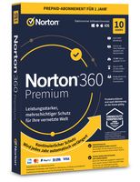 Norton 360 Premium - 10 Geräte 1 Jahr 2023 - Antivirenprogramm mit Firewall -  PC / Mac / iOS / Android - Download - ESD