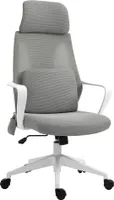 Vinsetto fotel biurowy z regulacją wysokości fotel obrotowy fotel masujący ergonomiczny fotel gabinetowy z funkcją masażu fotel do gier nylon szary 62 x 60 x 114-122 cm