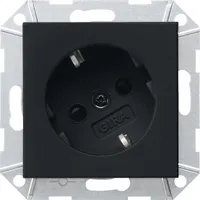 Gira Abdeckung-Schuko 30° schwarz 0418005 (0418005)