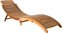 vidaXL Sonnenliegen 2 Stk. mit Auflagen Massivholz Akazie