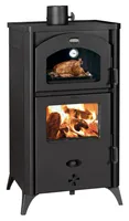 Prity FGR D Holzofen mit Backofen 14,5 kW – Effizienter Holzofen für Heizen und Backen – Energieklasse A+
