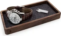 Schreibtischablage aus Holz Handgefertigt, Schreibtisch Organizer Holz Schmuck Tablett Schreibtischtablett
