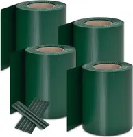 PVC lišty pro ploty 25436, 4ks, pro ochranu soukromí, odolný plotový panel, pro drátěné ploty, 4 x 35 m