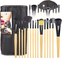 Evvie® 24-teiliges Make-up-Pinselset - Holz - im n Etui