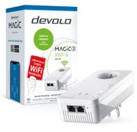 Devolo Magic 2 WiFi 6, 2400 Mbit/s, IEEE 802.3ab, IEEE 802.3az, IEEE 802.3u, IEEE 802.3x, Gigabit Ethernet, 10,100,1000 Mbit/s, Wi-Fi 6 (802.11ax), 802.11a, 802.11b, 802.11g, Wi-Fi 4 (802.11n), Wi-Fi 5 (802.11ac), Wi-Fi 6 (802.11ax)