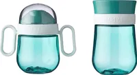 Mepal | Mio Set – 360° Baby Trinklernbecher | auslaufsicher | spülmaschinengeeignet | BPA-frei | Deep Turquoise | ab 6 Monate
