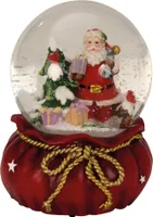 Schneekugel Spieluhr Ø 11 cm x 15 cm Weihnachtsmann Spieldose