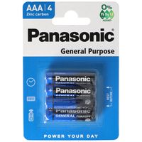 Panasonic 1,5V Micro AAA Batterie LR03 4 Stück im Blister