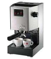 Gaggia Classic Traditionelle Espressomaschine, Edelstahlgehäuse, Tassenwärmer, Milchaufschäumer