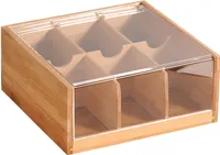 Kesper Teebox mit 6 Fächern und Sichtfenster 22 x 21 x 9,5 cm 5890313