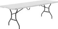 Lifetime Kunststoff Klapptisch Weiß 76x244x74 cm